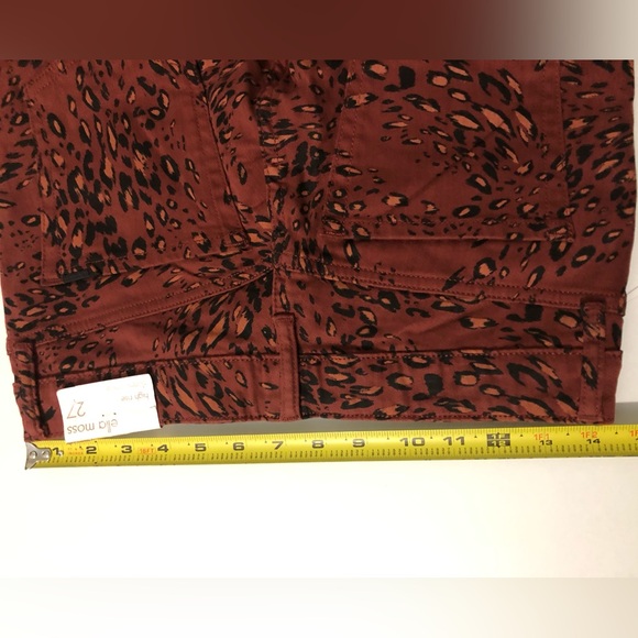 NWT Ella Moss The Retro Sable Cheetah Print Swirl Women’s Size 27 Pants - Picture 8 of 10